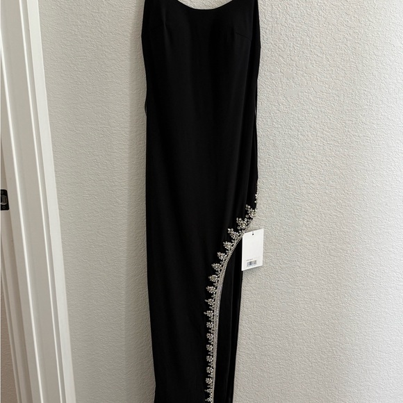 Elegant Mac Duggal Black Evening Gown size 0 RETAIL $398 - Picture 1 of 6